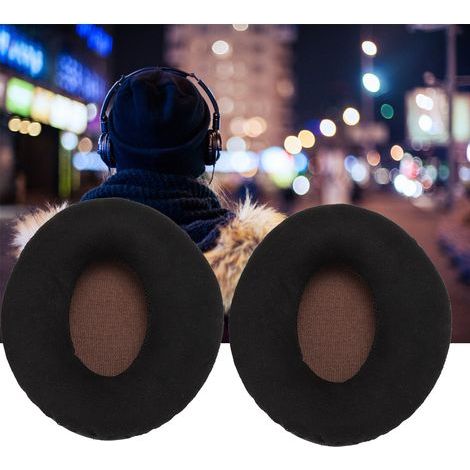 Coussinets de remplacement en coton pour casque Sennheiser MOMENTUM On-EAR, couleur noire (1/5)