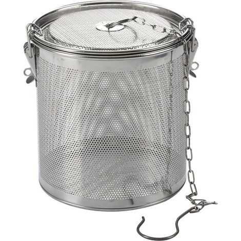 Filtre à Café en Acier Inoxydable 13 x 13 cm - JINFGERNE - Panier Multifonction pour Thé, Soupe et Assaisonnements, Idéal pour Cuisine Domestique et Professionnelle