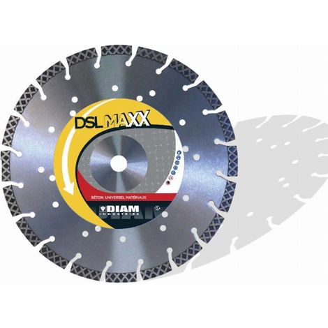 Disque diamant mixte DIAM Ø230mm / 22.23 mm flasque acier monté - DSLMAXX230/22FDA