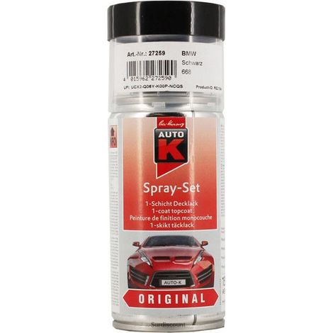 668 SCHWARZ (Bombe Peinture 150 ml). Peinture BMW.