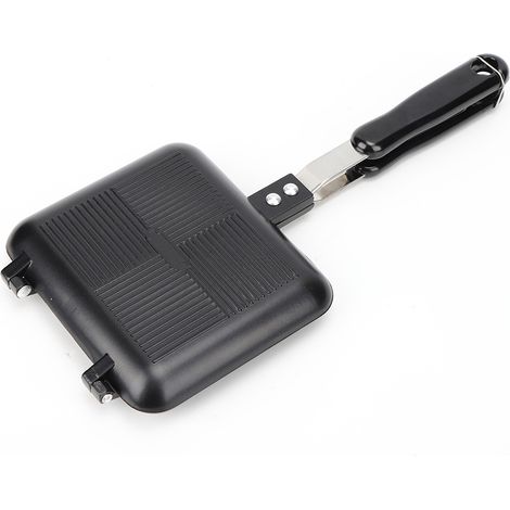 Appareil à sandwichs domestique en alliage d'aluminium, poêle antiadhésive double face pour le petit-déjeuner (1/5)