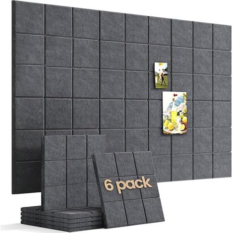 Tablero de fieltro，6 piezas，3030 cm，Adhesivos de fieltro para pared，Adhesivos fotográficos para pared，Adhesivos de fondo para pared (1/5)