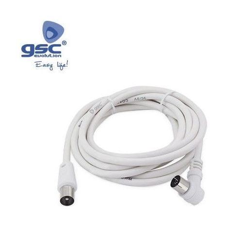 Layered TV Koaxial Winkelmesser Weiß 1.5M GSC 002602970