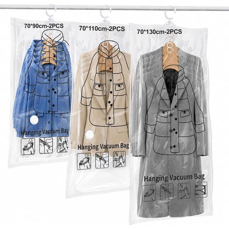 Sac Sous Vide Vetement 6 PCS Suspendu Transparent (1/5)