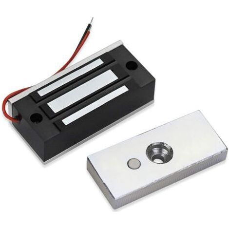 Serrure magnétique électronique 60 kg Système de contrôle d'accès Serrures de porte électromagnétiques à une seule porte 12 VDC (1/5)