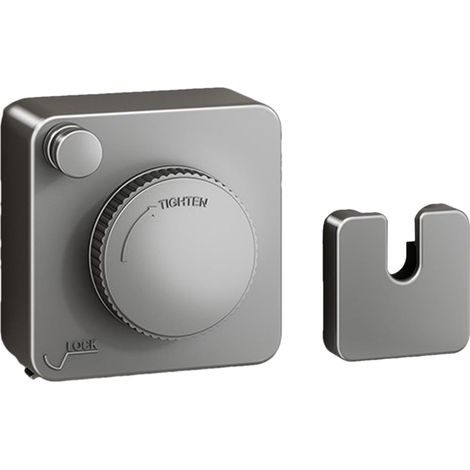 Tendedero retráctil, apto para ropa de interior y exterior, de montaje en pared (gris). (1/5)