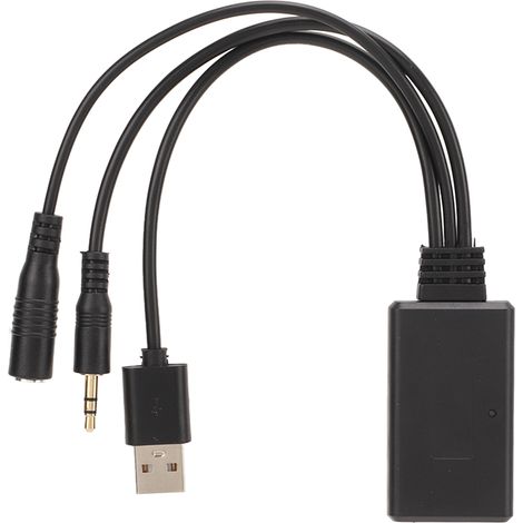 Adaptateur secteur Bluetooth 5.0 professionnel avec entrée auxiliaire et microphone intégré, compatible Hyundai. (1/5)