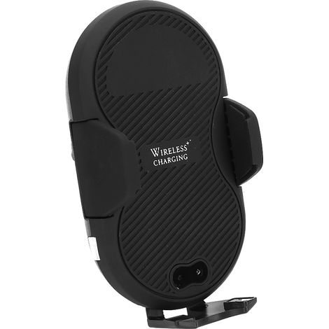 Chargeur Voiture Sans Fil Induction Infrarouge Support Téléphone Ventilateur Tableau de Bord C8mini Noir (1/4)