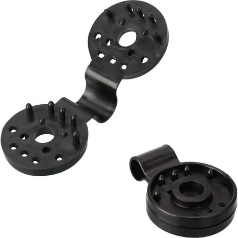 Clips Filet de Parasol Lot de 2 Pinces Plastique à Pression Fixation Rapide pour Tissu et Voile d'Ombrage Accessoires pour Tentes de Soleil et Facile à Installer (1/5)