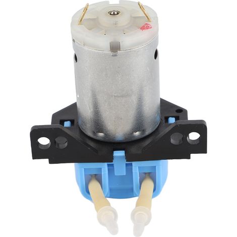 Pompe péristaltique multifonctionnelle miniature à angle droit 12 V CC pour liquide, pompe doseuse, pompe à tuyau (bleue) (1/5)