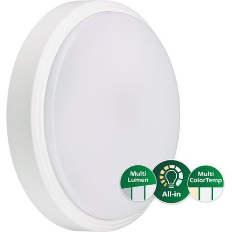 PHILIPS HUBLOT LED CORELINE WL140V BLANC 30W 4050LM - 840 BLANC FROID  390MM -IP65
