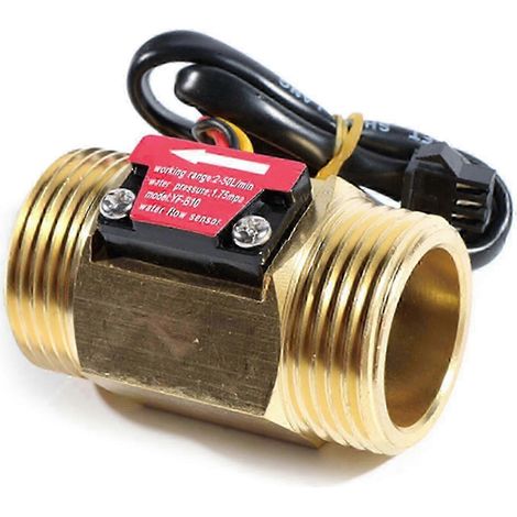 Capteur de débit d'eau en laiton amélioré 1 pouce 2-50 L/min Haute durabilité (1/5)