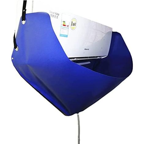 CUSMA Klimaanlagen-Reinigungsset, wasserdichte und staubdichte Schutztasche mit 2,5 m Ablaufschlauch, für Mini-Split-Wandklimageräte (wiederverwendbar), 1–1,5 P (1/5)