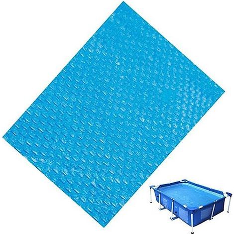 Bâches Bulles Piscine Solaires Rectangulaire/ carré Couverture de Solaire, Protecteur Couvercle De UV Jardin Extérieur- 260x170cm (1/3)