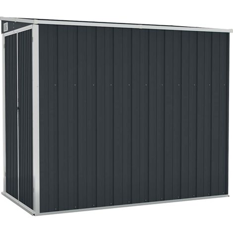 Maison Exclusive - Capanno da Giardino a Parete Antracite 118x194x178 cm Acciaio