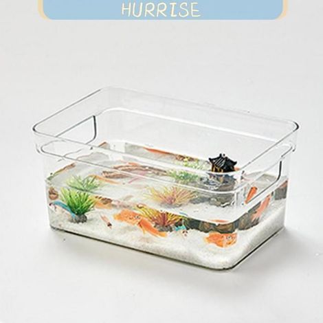 Tbest Réservoir de poissons de DIY Aquarium De Bureau Transparent à Faire animalerie aquarium S(7,8x6,5x2,6 cm/3,1x2,6x1 pouces) (1/5)