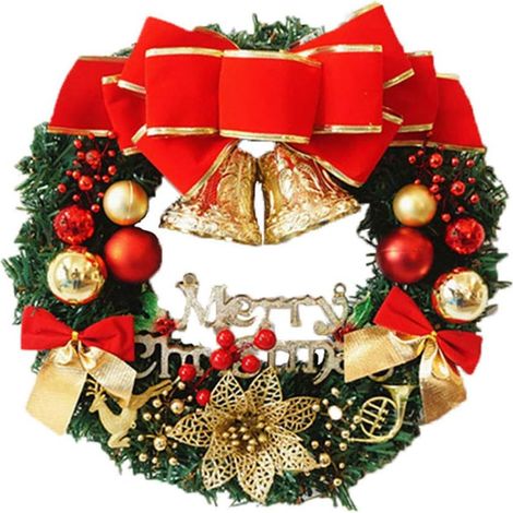 Couronne de Noël avec décoration de Noël Boule de Noël-Fei Yu (1/4)