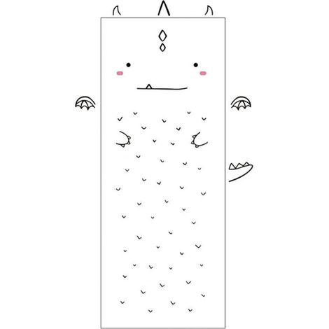 Selbstklebende Wandaufkleber, niedliche Cartoon-Türaufkleber für Kindergartenkinderzimmer (1/5)
