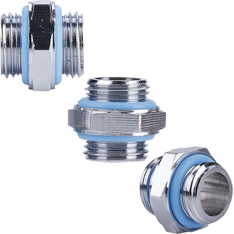 3 Pièces Raccord Fileté Hexagonal Externe G1/4 pour Système de Refroidissement PC à Eau (1/5)