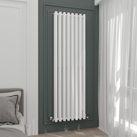 WarmeHaus White 1800x545mm Vertical Radiator Double Round Panel (1/5)