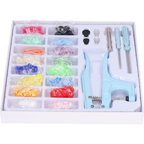 Plastic Snaps Bright Dynamic Colors Easy Operation Sturdy Durable Wide Application Snap ButtonsBlue (1/4)