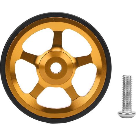 Vélo pliant Easy Wheel, fonctionnement fluide, déplacement facile, fixation sécurisée, alliage d'aluminium Easywheel doré (1/5)