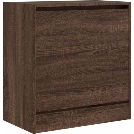Zapatero mueble para entrada pasillo y salón 60 x 34 x 63,5 cm madera de ingeniería marrón 020021640 (1/5)