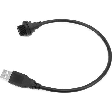 Connecteur USB étanche IP67 MICRO USB femelle/2.0 mâle avec prise de câble E10MCTFF/U2AM (1 mètre) (1/5)