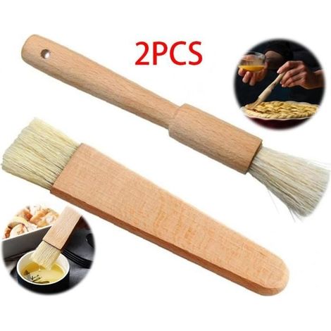 (Braun) Küchenbürste, Holzbürste – Naturborsten – 2 Größen – Braun (1/4)
