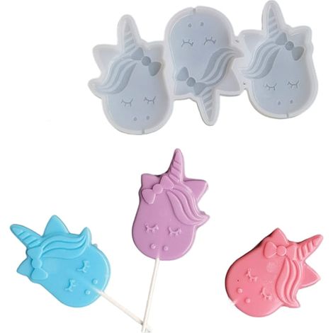 Molde de silicona para unicornio de isomalt (1/3)