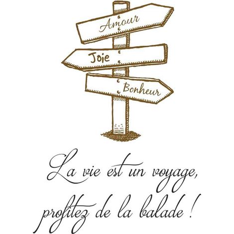 Sticker mural - la vie est un voyage (1/2)
