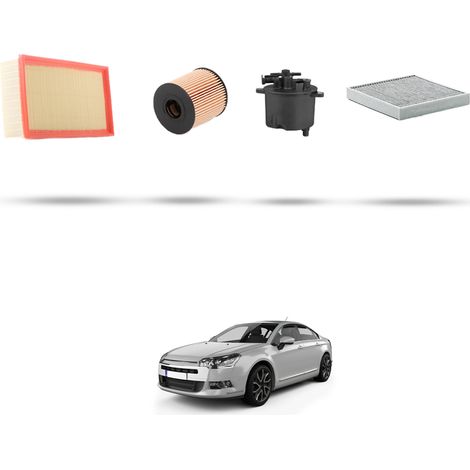 Kit tagliando 4 filtri compatibile con Citroen C5 III 2.2 HDI 150kw dal 2010 (1/5)
