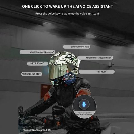 Motorradhelm-Bluetooth-Kopfhörer S3: Wasserdicht, geräuschunterdrückend, HD-Sprachqualität
