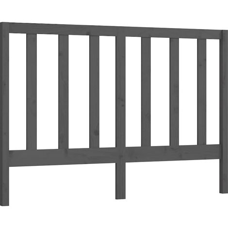 Maison Exclusive - Cabecero de cama madera maciza de pino gris 14 (1/5)
