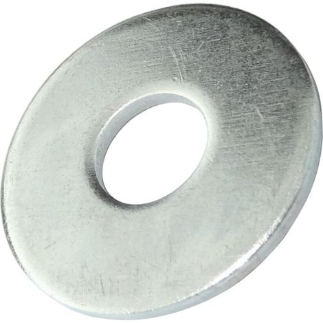 Lot de 35 Rondelles plates larges M12x35 mm - épaisseur 2 mm - DIN9021 - en acier zingué - couleur argent - assemblage boulon vis écrou serrage étanchéité fixation