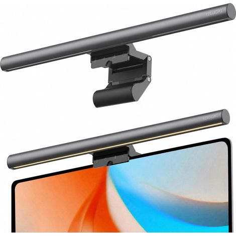 Lampe Ecran PC 40cm, 250LM LED Light bar Anti-Éblouissement, Luminosité de couleur ajustable Screenbar, Contrôle Tactile USB pour Bureau, Gaming et Maison, Gradable en continu (1/5)