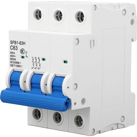 MCB 3P AC 400V Leitungsschutzschalter, 6 kA Schutzschalter für die Sicherheit im Haushalt (1/5)