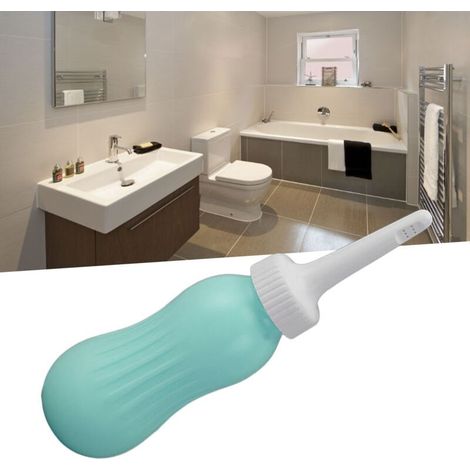 Tragbarer Bidet-Sprühkopf, 500 ml Hochleistungs-Infusion, Silikon-Handball, Bidet-Einlauf für Frauen, Schwangerschaft, Mintgrün (1/5)