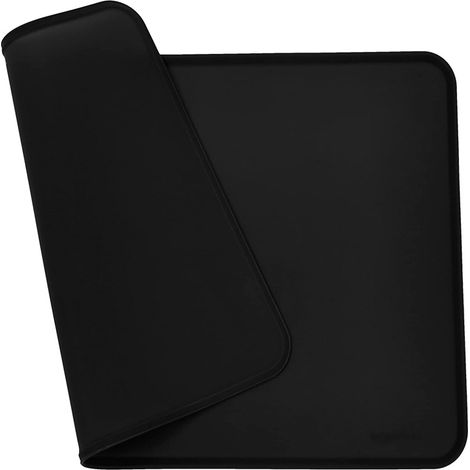 Wasserdichte Silikon-Napfmatte für Haustiere, 48 x 30 cm, schwarz, verdickt