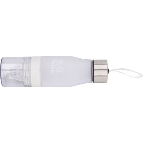 Presse-citron, infuseur à fruits, gourde de voyage portable et étanche, 650 ml, blanche, pour hommes et femmes. (1/5)