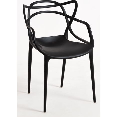 Packs Sillas Jardín - Pack 6 Sillas Korme - Negro (1/5)