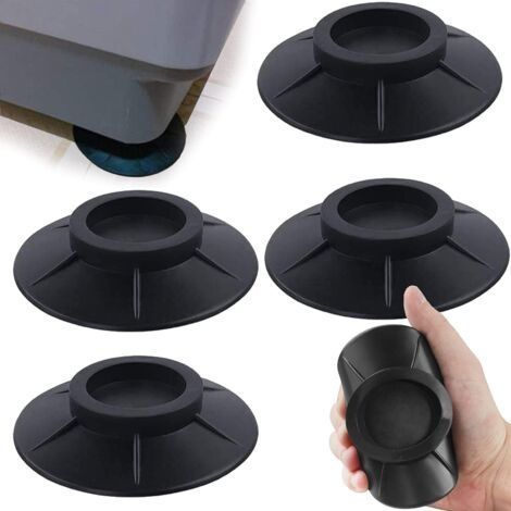 Coussinets de Machine à Laver, 4Pcs Coussinets pour Pieds de Machine à Laver Tapis Anti-Vibration Coussinets Amortisseurs Anti-Vibration en Caoutchouc Tapis Anti-Vibration pour Sèche-Linge No (1/5)