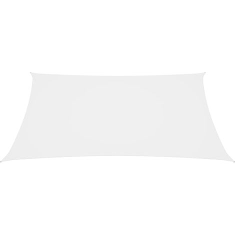 Toldo vela parasol cuadrado tela Oxford 7 x 7 m blanco 020009538