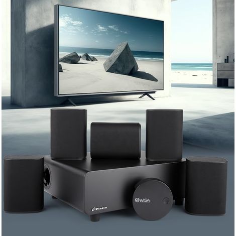 CHICFURN Sistema home cinema wireless 5.1 Dolby Atmos 43,7 x 40,7 x 36,3 cm nero (1/5)