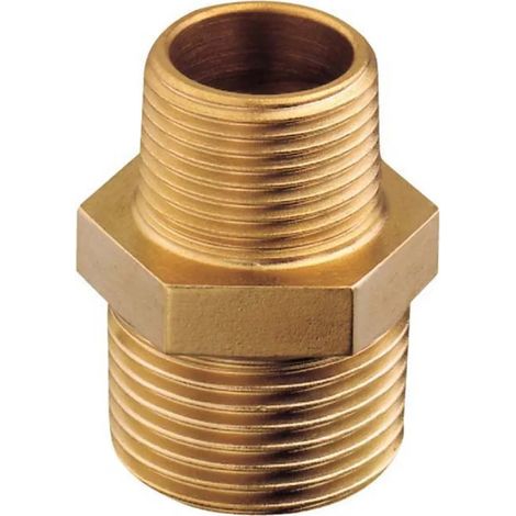 Raccord plastimo male-male reducer connector laiton 10 x 12 cm