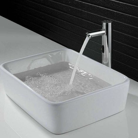 Rubinetto elettronico per lavello S1, rubinetto con sensore automatico, 1 rubinetto per acqua (fredda) (1/3)