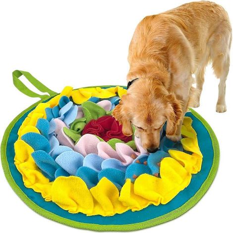 Tapis de fouille antidérapant avec cordelette de suspension, tapis de fouille pour chien pour dépenser son énergie et soulager son stress, tapis de fouille (multicolore) (1/5)