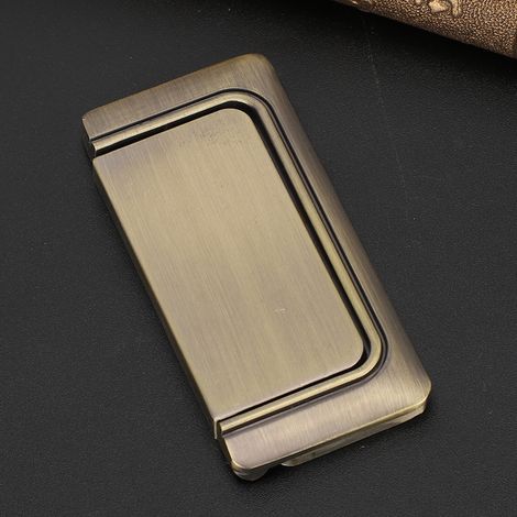 Beyamis Poignée porte grange invisible - Bronze brossé sans perçage (1/5)