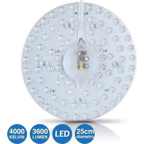 Circolina LED Disco Calamita Sostituzione Neon Plafoniera Luce Bianca 40W 3600LM (1/5)