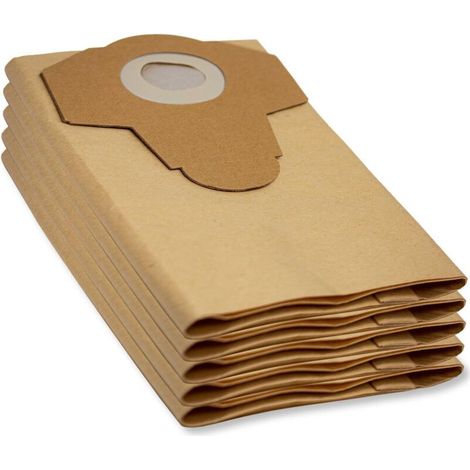 Sachet filtrant en papier haute résistance 20 L – Pack de 5 sachets pour aspirateurs eau et poussière PNTS – Optimise l'aspiration (1/5)